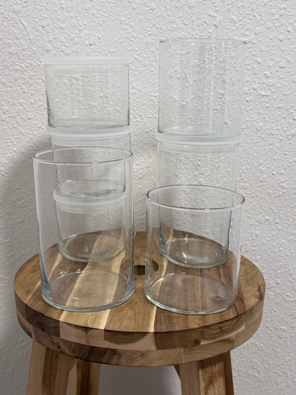Target Made By Design Glass Food Storage Set 7pc Modular Stackable Jars & 4 Lids - Picture 2 of 11